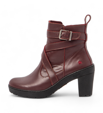 Art Leder-Stiefeletten 1763 Travel burgundy