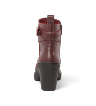 Art Leder-Stiefeletten 1763 Travel burgundy