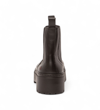 Art Leder-Stiefeletten 1766 Leeds schwarz