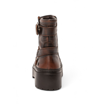 Art Leder-Stiefeletten 1767 Leeds braun