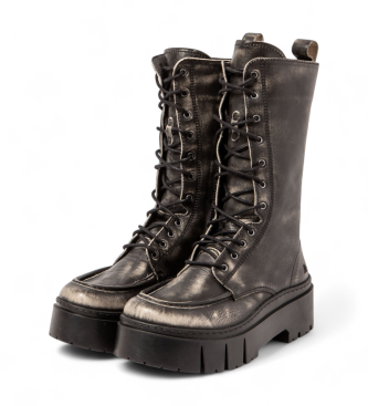 Art Lederstiefel 1768 Leeds schwarz