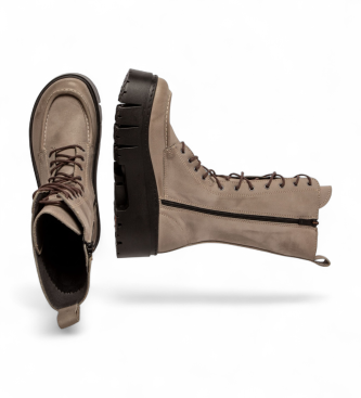 Art Lederstiefel 1768 Leeds grau
