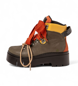 Art Leder-Stiefeletten 1769 Leeds braun