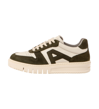 Art Leren sneakers 1777 Beleville wit, groen