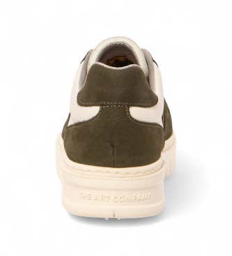 Art Leren sneakers 1777 Beleville wit, groen