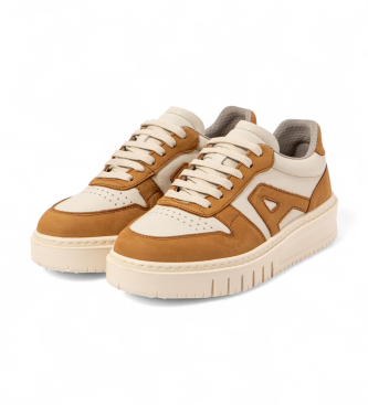 Art Leren sneakers 1777 Beleville wit, geel