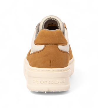 Art Leren sneakers 1777 Beleville wit, geel