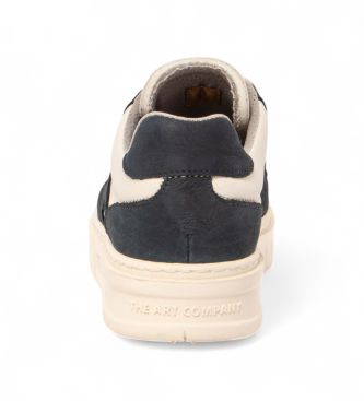 Art Leren sneakers 1777 Beleville wit, marine