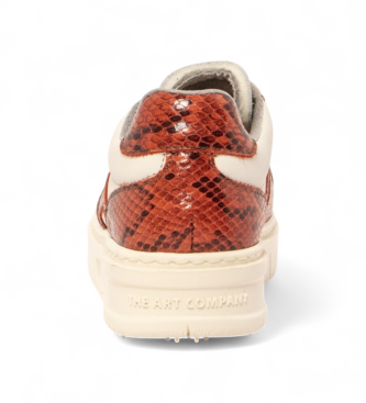 Art Sneakers in pelle Belleville 1777, bianche e rosse