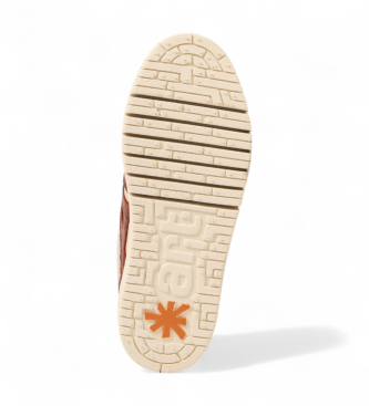 Art Sneakers in pelle Belleville 1777, bianche e rosse