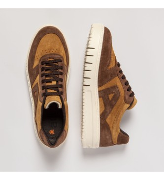 Art Leather Sneakers 1777S Silk Suede Toffee-Chocolate