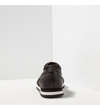 Art 1792 pantofole kioto in pelle nere