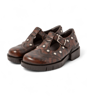 Art 1834S chaussures oxford en cuir marron
