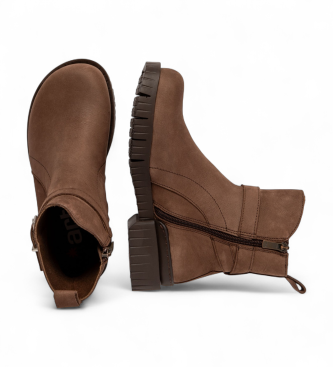 Art 1837 Brown Oxford Leather Ankle Boots