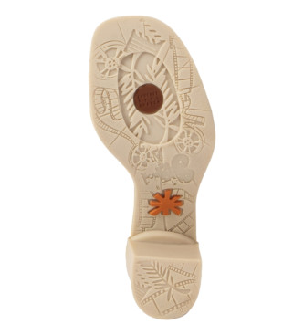 Art 1840 Nappa lder sandaler gul -hjde hl: 7,5 cm