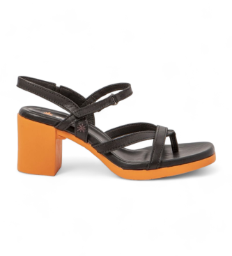 Art 1844 Cannes leather sandals black