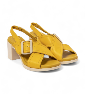 Art Sandali in pelle 1845 Cannes giallo