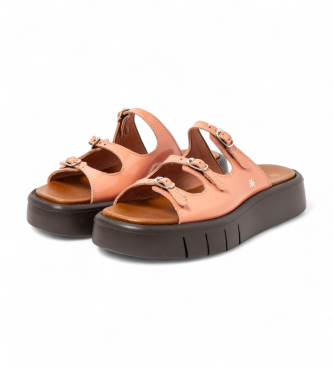 Art Skórzane sandały 1847 Malaga koralowe