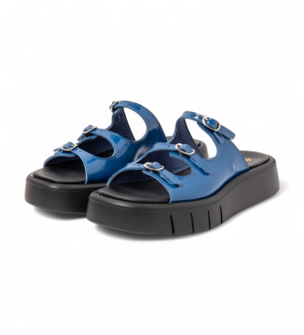 Art Skórzane sandały 1847 Malaga niebieskie