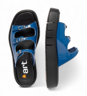 Art Skórzane sandały 1847 Malaga niebieskie