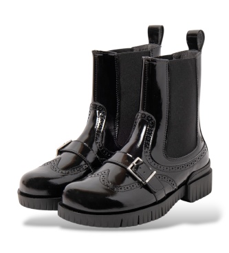 Art Bottines en cuir 1848 Oxford noir