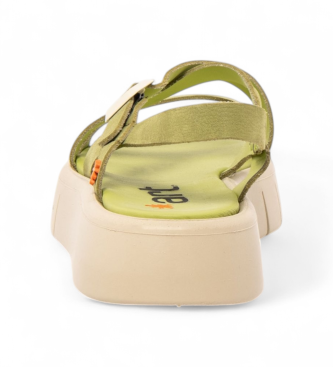 Art Skórzane sandały 1853 Malaga zielone