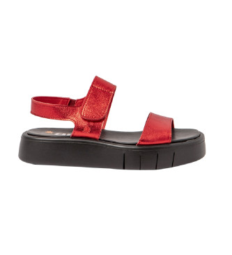 Art Leather Sandals 1854F Malaga red