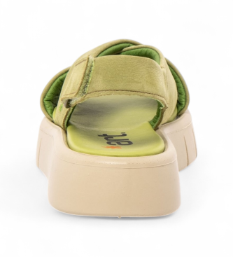 Art Skórzane sandały 1855 Malaga zielone