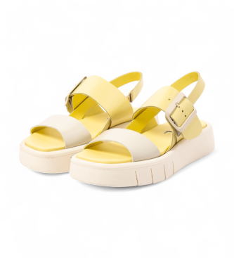 Art Skórzane sandały 1857 Malaga żółte
