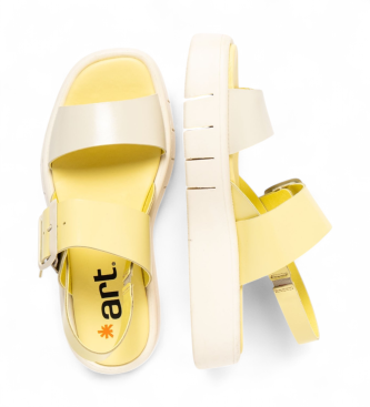 Art Skórzane sandały 1857 Malaga żółte