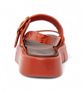 Art Usnjene sandale 1857 Malaga oranžna