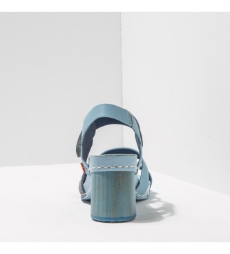 Art Sandálias de couro Relva encerada Sky-Vaquero I Wish azul -Calcanhar de altura: 6.5cm