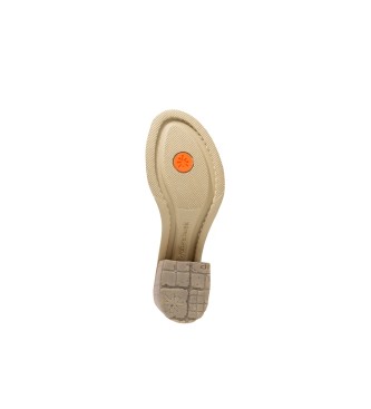 Art Lederen sandalen 1876 I Wish beige -Helphoogte 6,5cm