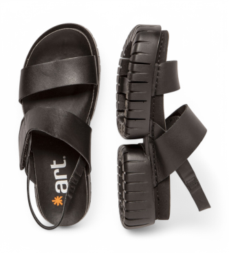 Art 1881 Madeira Ledersandalen schwarz