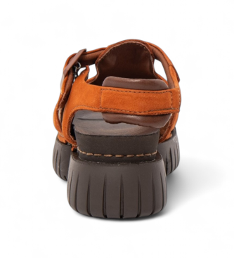 Art Skórzane sandały 1882 Madeira brązowe