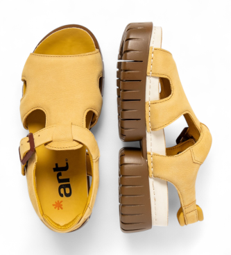 Art Skórzane sandały 1882 Madeira Yellow