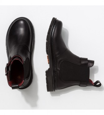 Art 1892 Birmingham leather ankle boots black