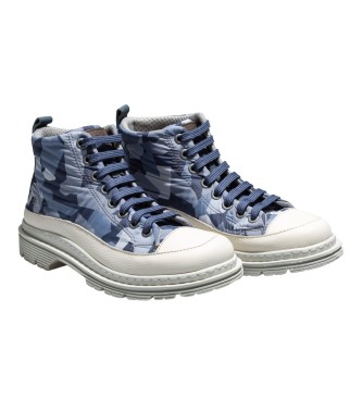 Art Sneakers 1895F Nylon Mosaic blue