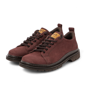 Art Scarpe in pelle bordeaux del 1897