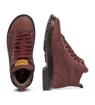 Art 1900 burgundy leather ankle boots