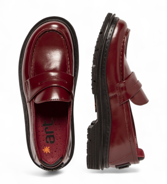 Art Mocassini in pelle bordeaux Birmingham del 1902