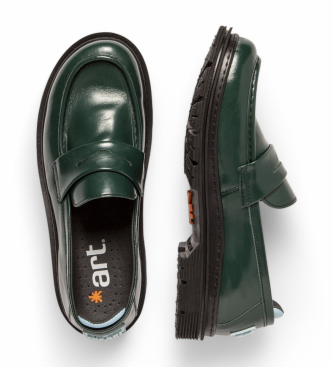 Art 1902 Birmingham green leather shoes