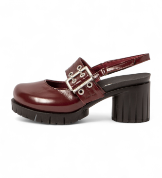 Art Sandalias de piel 1922 Malibu burdeos
