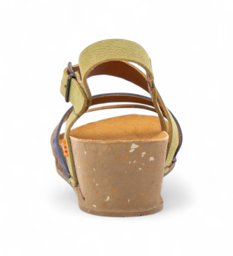 Art Sandali in pelle multicolore "I Live" del 1930