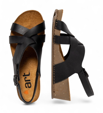 Art Leren sandalen 1934 Live zwart