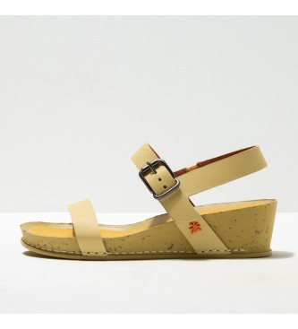 Art Sandaler I Imagine gul -Højde 4,5 cm kile - butik med fodtøj, mode og - bedste mærker i sko og designersko