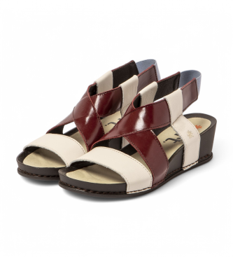 Art Sandalias de piel 1944 I Imagine beige, burdeos