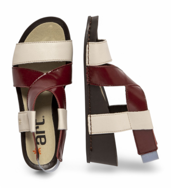 Art Sandalias de piel 1944 I Imagine beige, burdeos