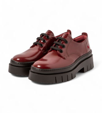 Art Chaussures en cuir 1952 Amberes bordeaux