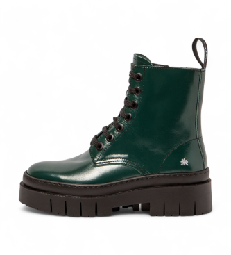 Art Skórzane buty za kostkę 1953 Amberes zielone